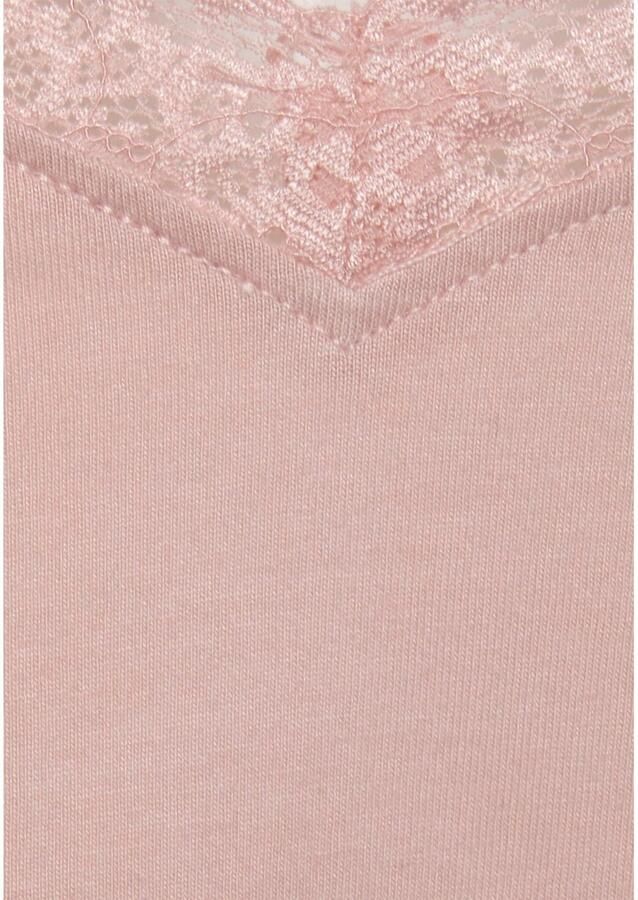 Lascana Kanten top kanten inzet bij de v-hals