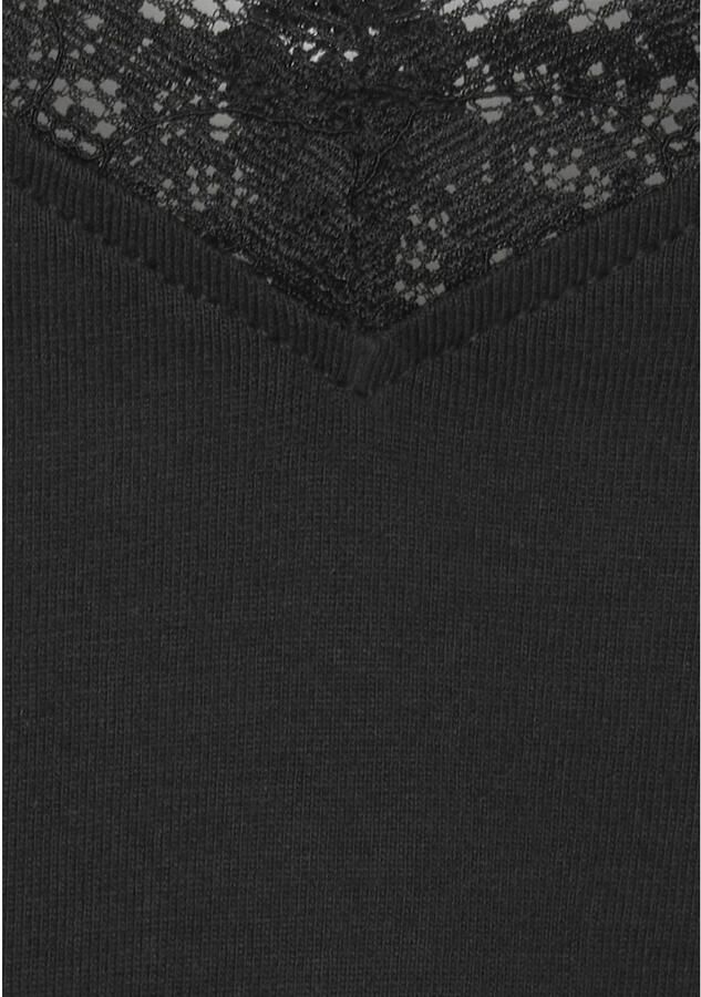 Lascana Kanten top kanten inzet bij de v-hals