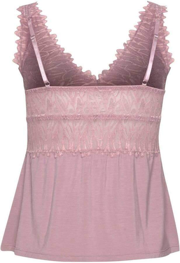 Lascana Kanten top met kanten details - Foto 5