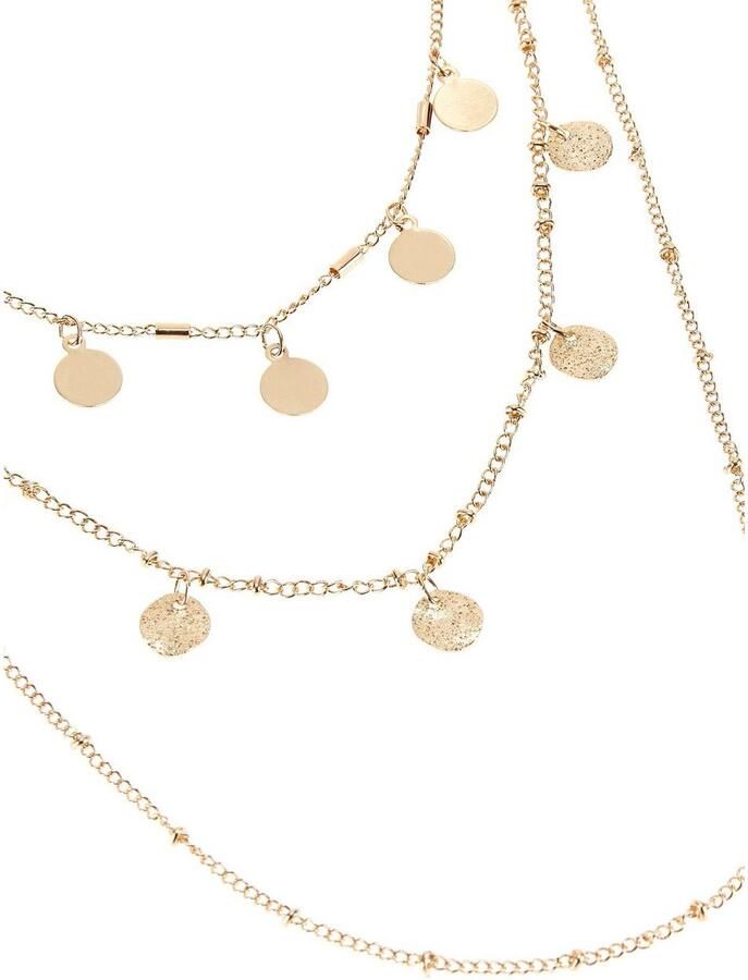 Lascana Ketting met hanger meerdere rij kettingset met hanger ketting halsjuweel