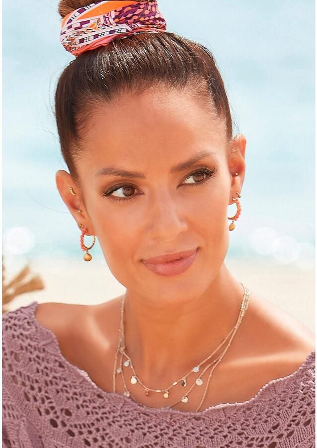 Lascana Ketting met hanger meerdere rij kettingset met hanger ketting halsjuweel - Foto 2