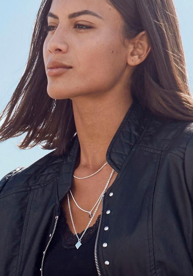 Lascana Ketting met hanger meerrijige kettingset halsketting halssieraad - Foto 2