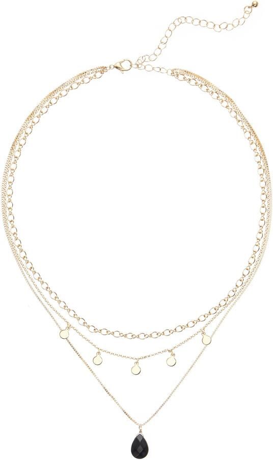 Lascana Ketting met hanger met natuursteen hanger meerlagig kettingset halsketting halssieraden - Foto 3