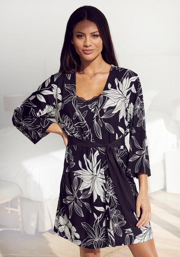Lascana Kimono met bloemenprint - Foto 7