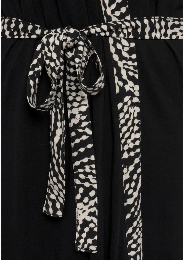 Lascana Kimono met gedessineerde contrastbies - Foto 3