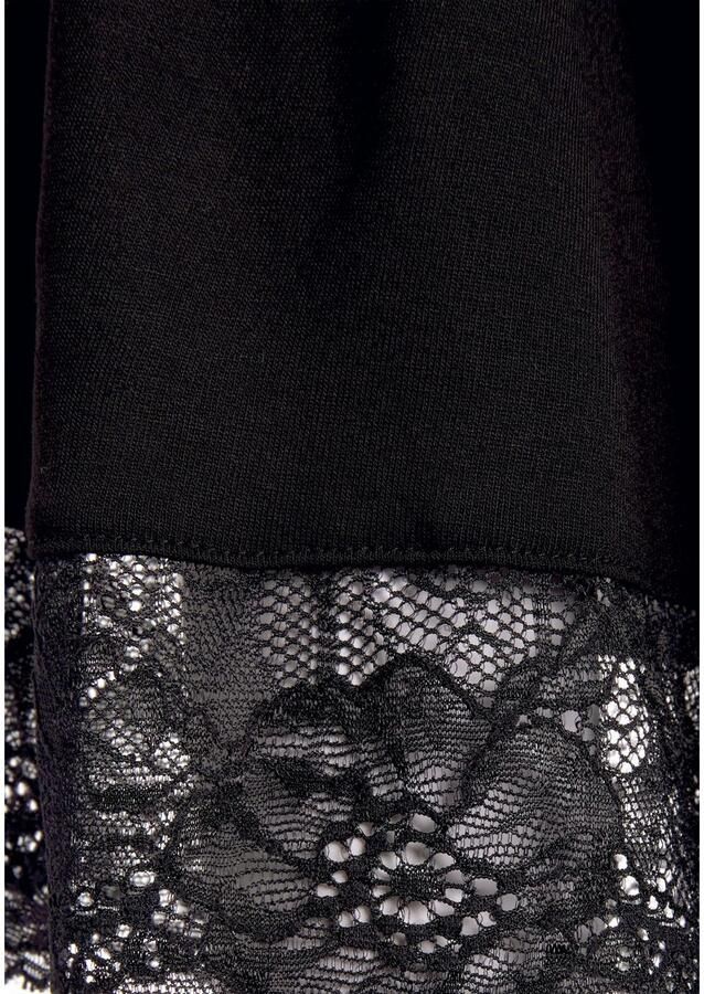 Lascana Kimono met kanten inzetten