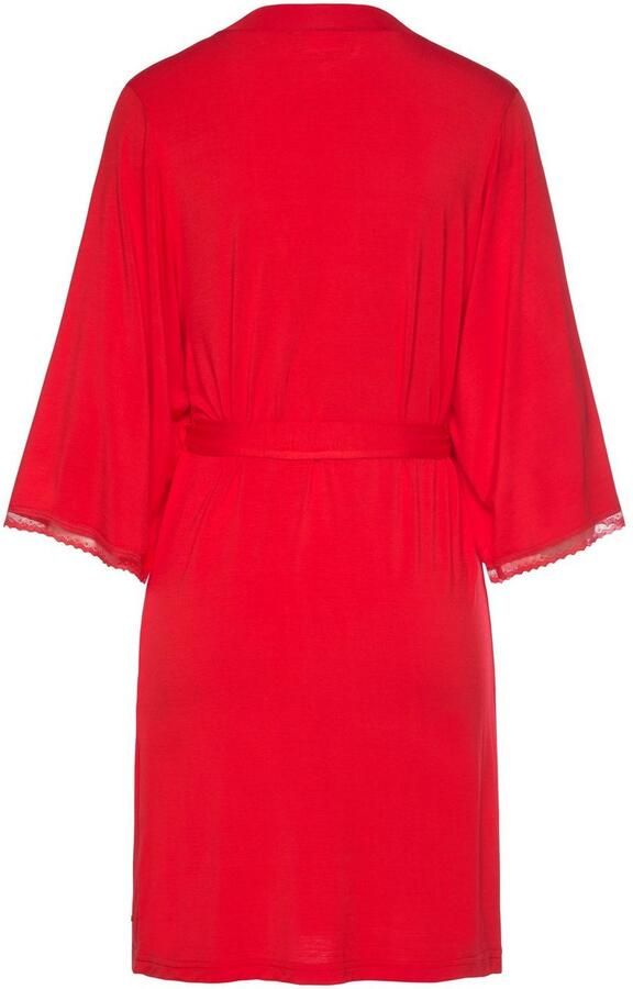 Lascana Kimono met kanten randje
