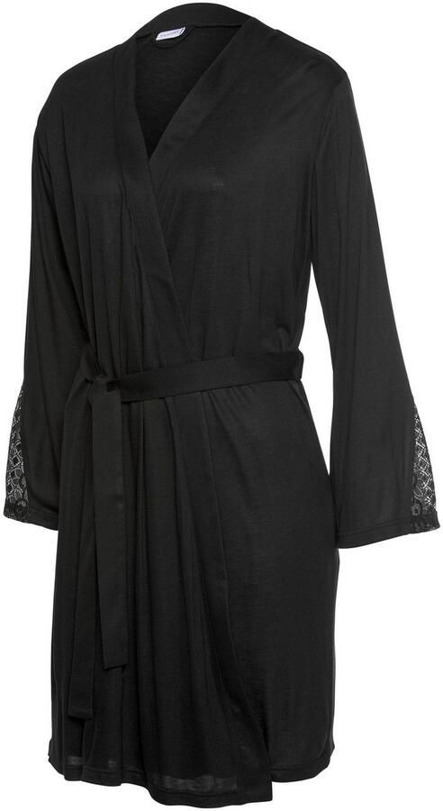 Lascana Kimono met lange mouwen en kanten details - Foto 4