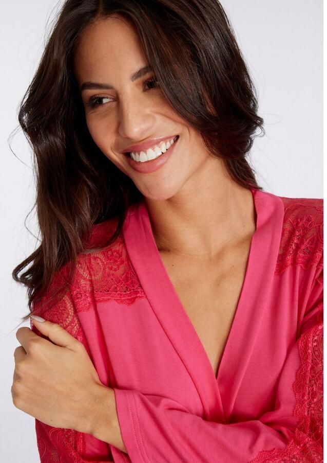 Lascana Kimono met mooie kantdetails - Foto 3