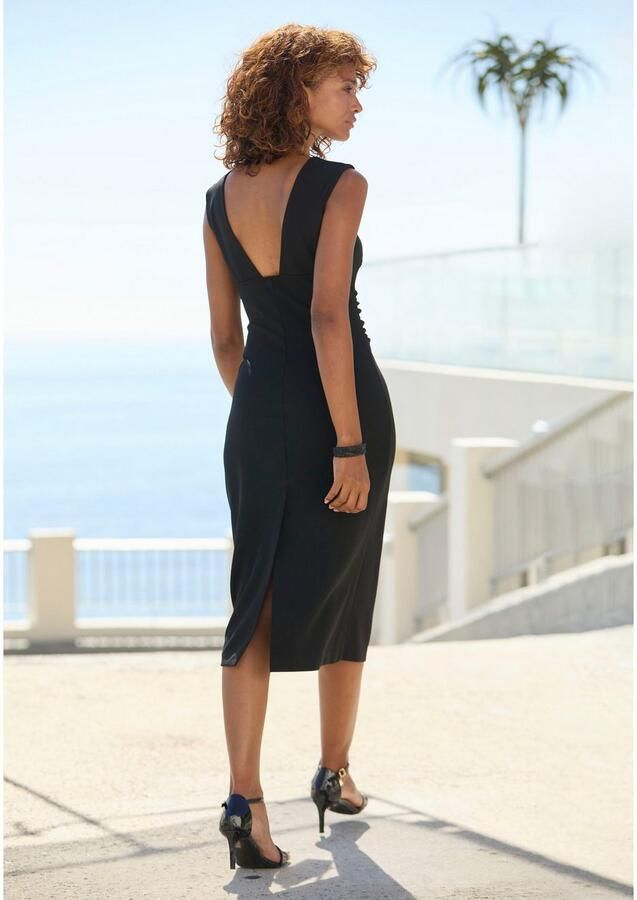 Lascana Kokerjurk met diepe ruguitsnijding figuuraccentuerend elegant - Foto 5