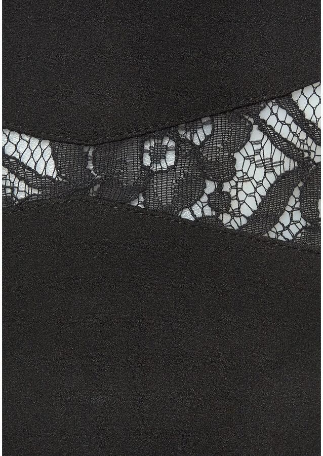 Lascana Kokerjurk met kantinzetten in de taille