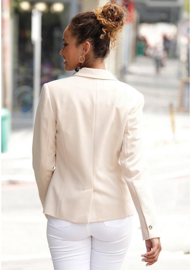 Lascana Korte blazer in klassieke vorm getailleerde damesblazer sportief elegant - Foto 2