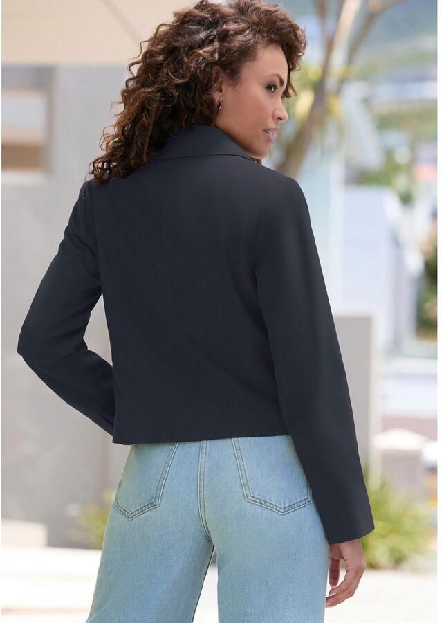 Lascana Korte blazer met knoop cropped blazer - Foto 2