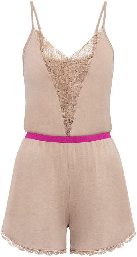 Lascana Korte jumpsuit met mooie kantdetails (set) - Foto 4