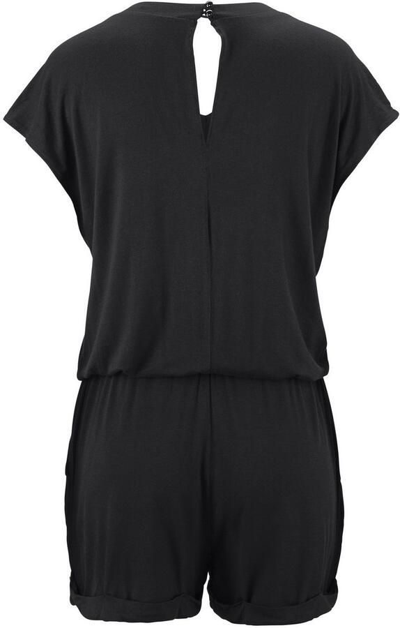 Lascana Korte jumpsuit met v-hals elastische jumpsuit met zakken - Foto 5