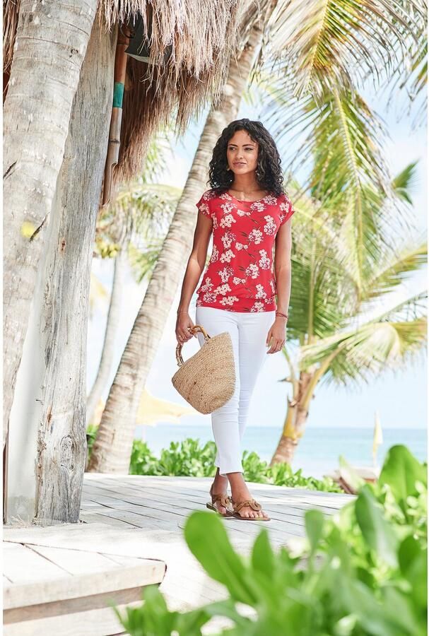 Lascana Lang shirt Met brede tailleband van zachte viscose-stretch - Foto 2