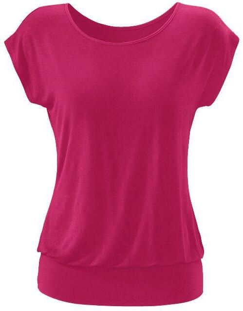 Lascana Lang shirt Met brede tailleband van zachte viscose-stretch