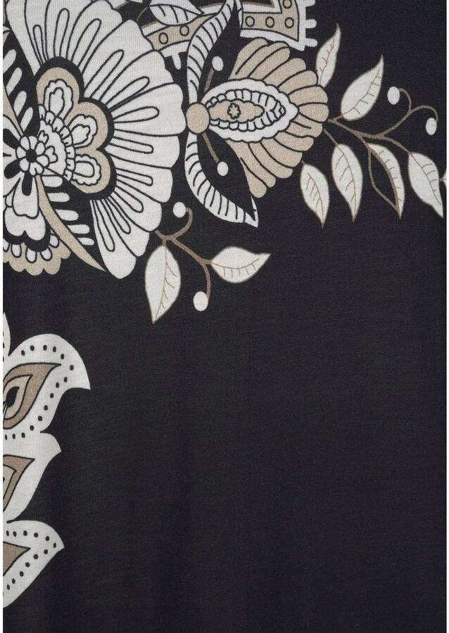 Lascana Lang shirt met cut-outs op de schouders all-over print blousejurk off-the-shoulder - Foto 3