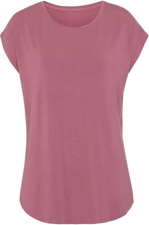 Lascana Lang shirt Met sterk afgeronde zoom van zachte viscose-stretch (2-delig Set van 2) - Foto 4