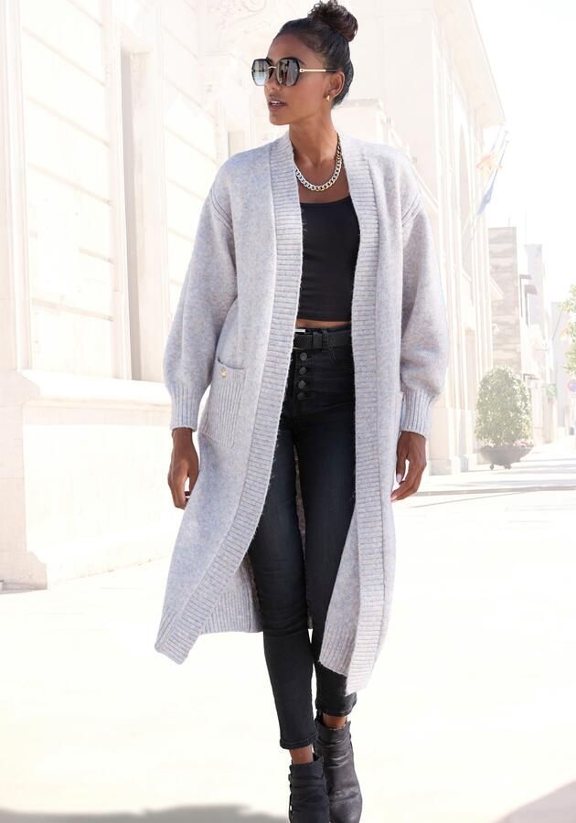 Lascana Lang vest heerlijk zacht breisel - Foto 6