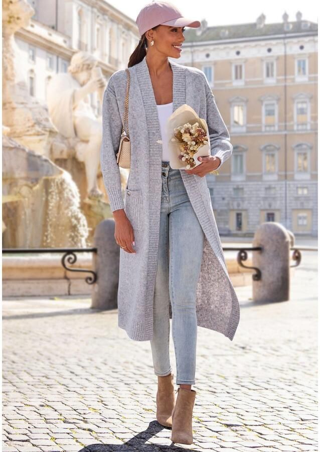 Lascana Lang vest heerlijk zacht breisel - Foto 2