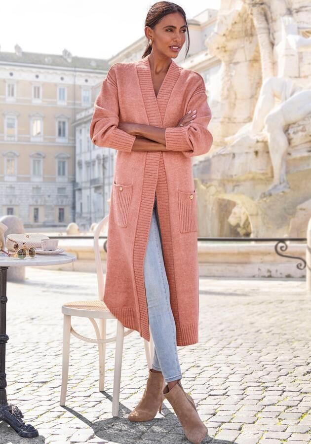 Lascana Lang vest lijk zacht breisel - Foto 5