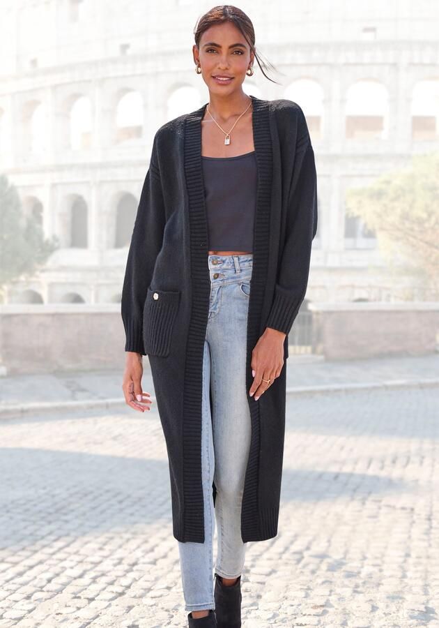 Lascana Lang vest heerlijk zacht breisel - Foto 5