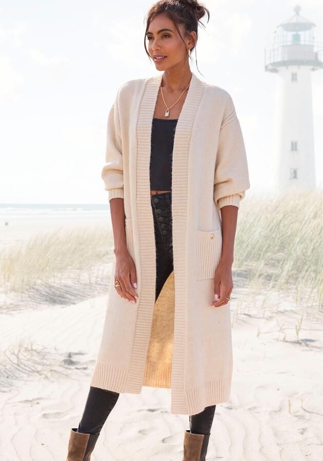 Lascana Lang vest heerlijk zacht breisel - Foto 6