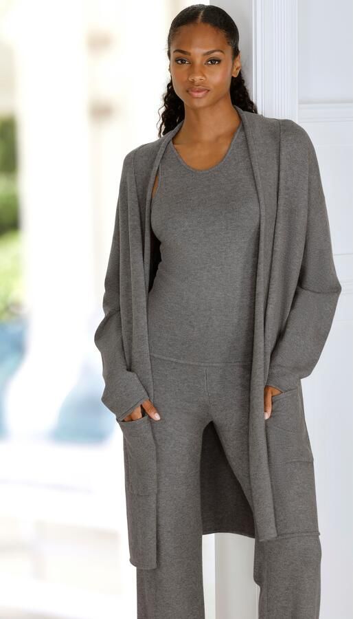 Lascana Lang vest van hoogwaardige brei - Foto 6