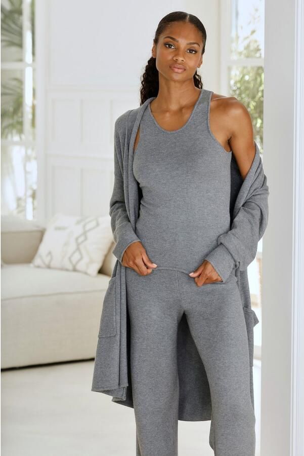 Lascana Lang vest van hoogwaardige brei - Foto 4