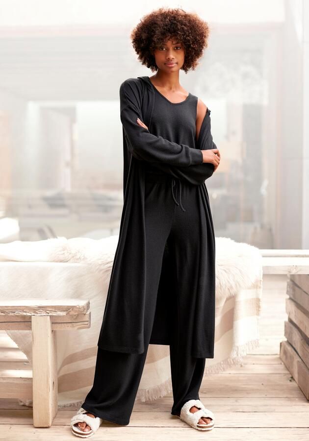 Lascana Lang vest van zacht breiwerk loungewear - Foto 6