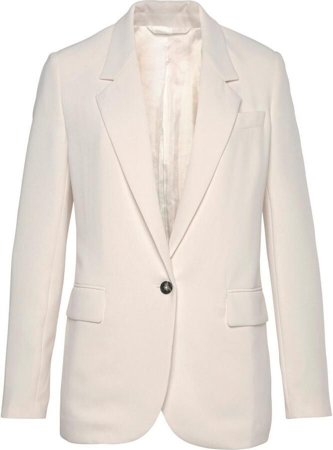 Lascana Lange blazer met reverskraag en split achter damesblazer elegant-chic