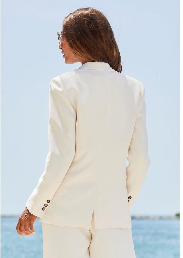 Lascana Lange blazer met reverskraag en split achter damesblazer elegant-chic - Foto 3