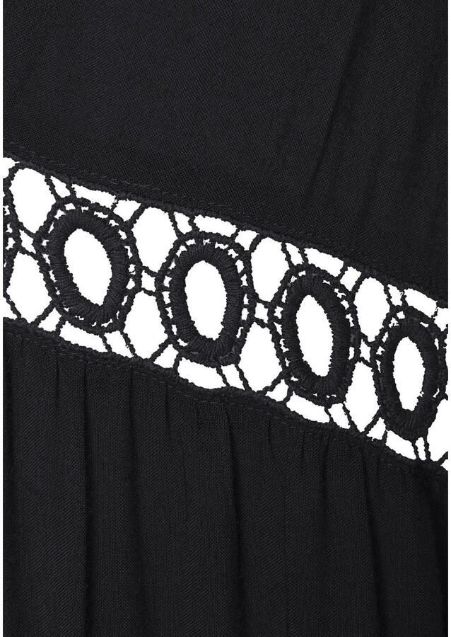 Lascana Lange blouse met kanten inzetstukken tuniek blousejurk strandkleding