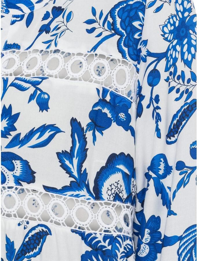 Lascana Lange blouse met kanten inzetstukken tuniek blousejurk strandkleding