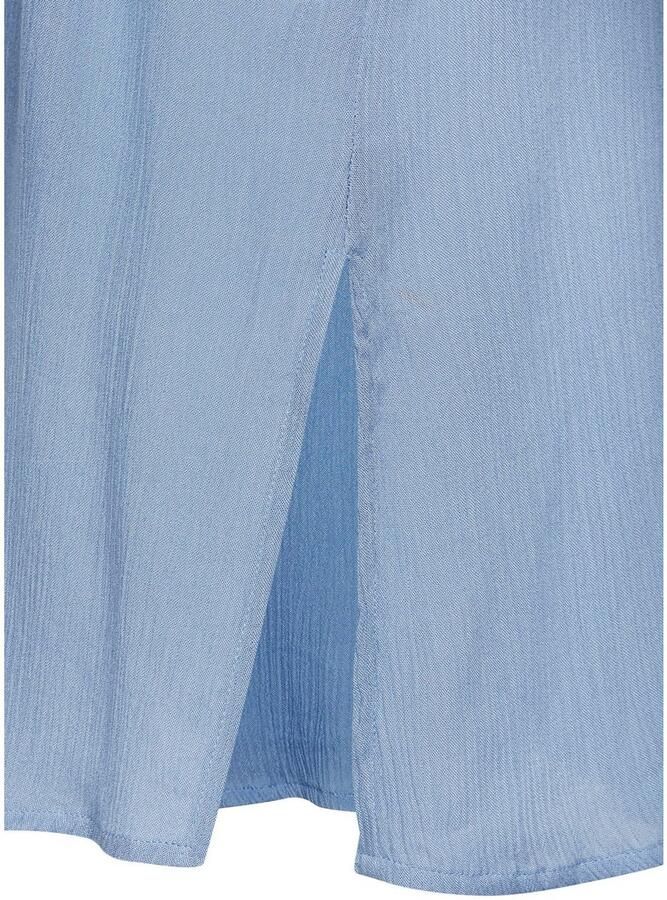 Lascana Lange blouse met knoopsluiting blouse met korte mouwen blousejurk zomers