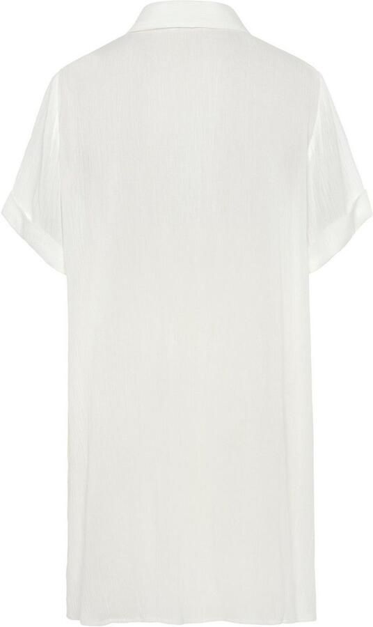 Lascana Lange blouse met knoopsluiting blouse met korte mouwen blousejurk zomers - Foto 5