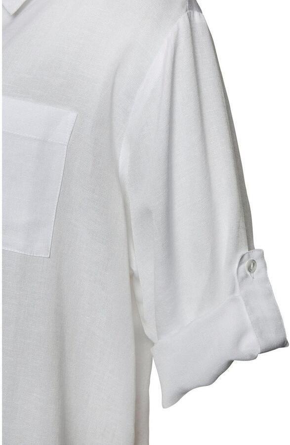 Lascana Lange blouse van lichte stof met linnenpercentage luchtige blousejurk - Foto 5