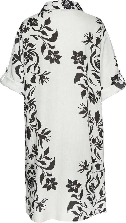 Lascana Lange blouse van zachte stof met linnenpercentage zomerse blousejurk - Foto 5