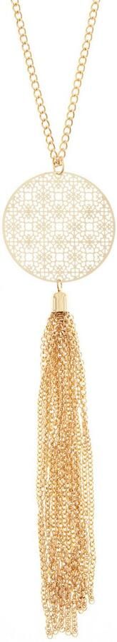 Lascana Lange ketting Halsketting met dro vanger hanger met orna t en tassel ketting met hanger halssieraad - Foto 2