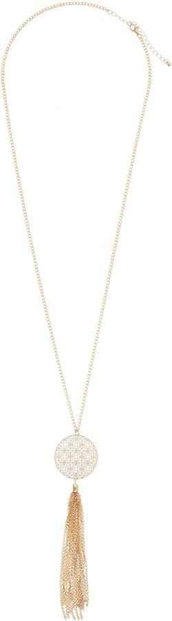 Lascana Lange ketting Halsketting met dro vanger hanger met orna t en tassel ketting met hanger halssieraad