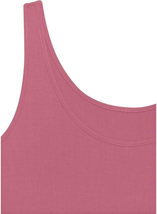 Lascana Lange top Met afgeronde zoom van zachte viscose-stretch (2-delig Set van 2)