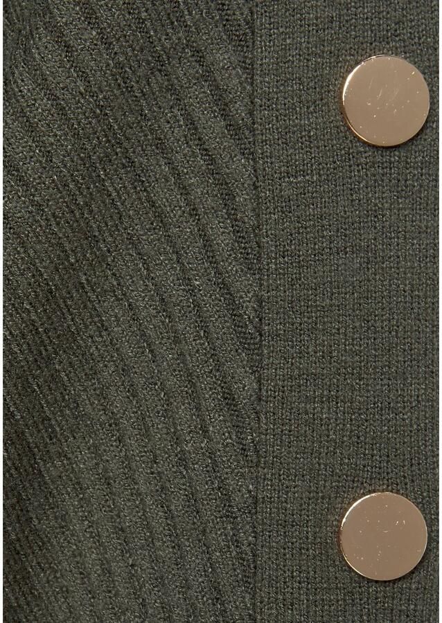 Lascana Lange trui met decoratieve accessoires op de mouw elegante gebreide trui - Foto 3