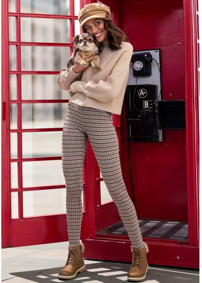 Lascana Legging gemaakt van jacquard stof