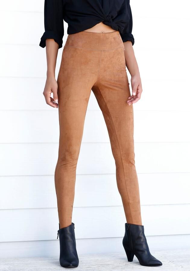 Lascana Legging in suèdeleer-look - Foto 9