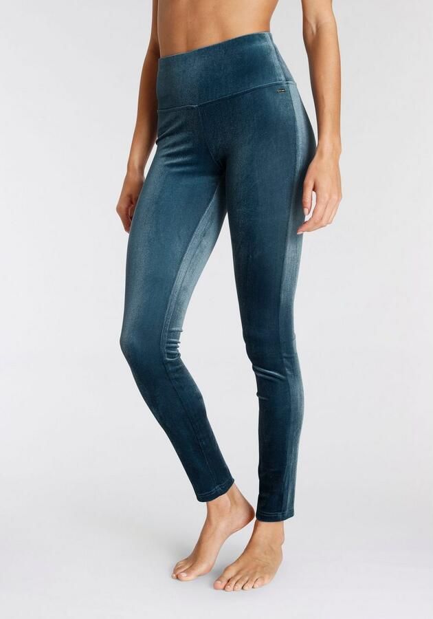 Lascana Legging in zachte elastische velourslook - Foto 6