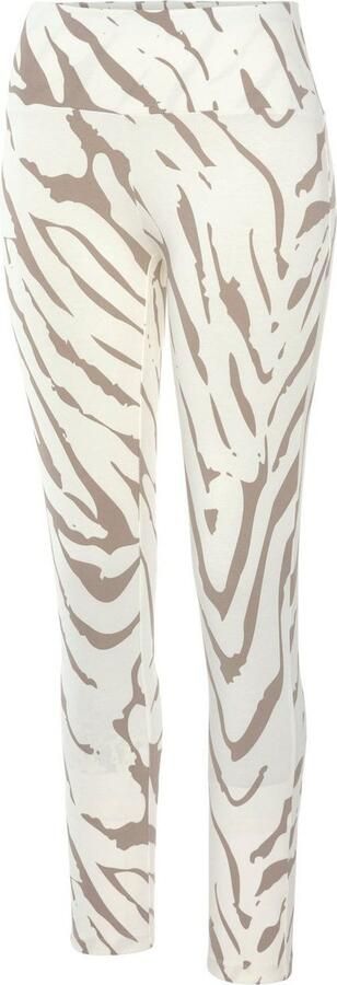 Lascana Legging -Loungebroek met zebramotief en brede band loungewear - Foto 4