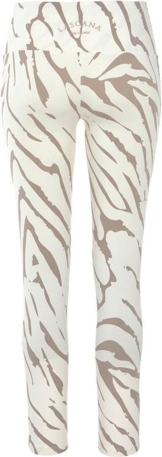 Lascana Legging -Loungebroek met zebramotief en brede band loungewear - Foto 3