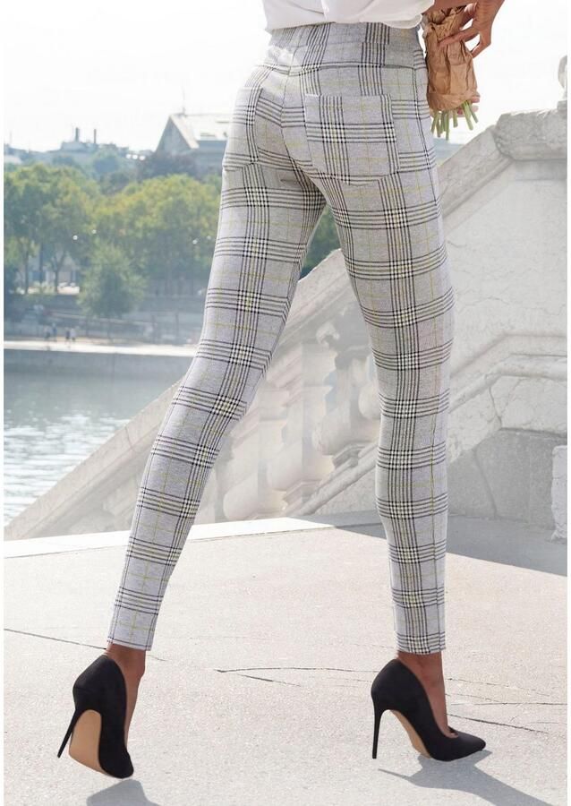 Lascana Legging met ajour ruitpatroon - Foto 3