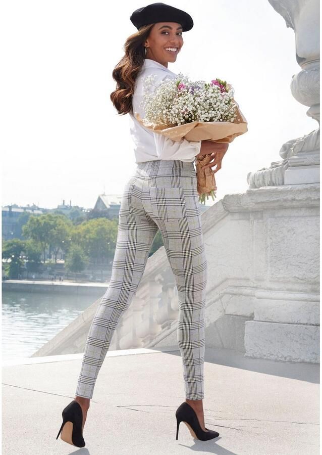 Lascana Legging met ajour ruitpatroon - Foto 4